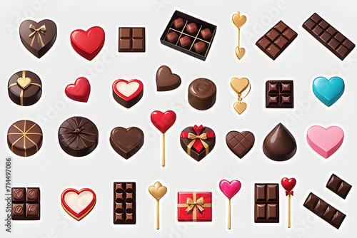 set of chocolate icons 17