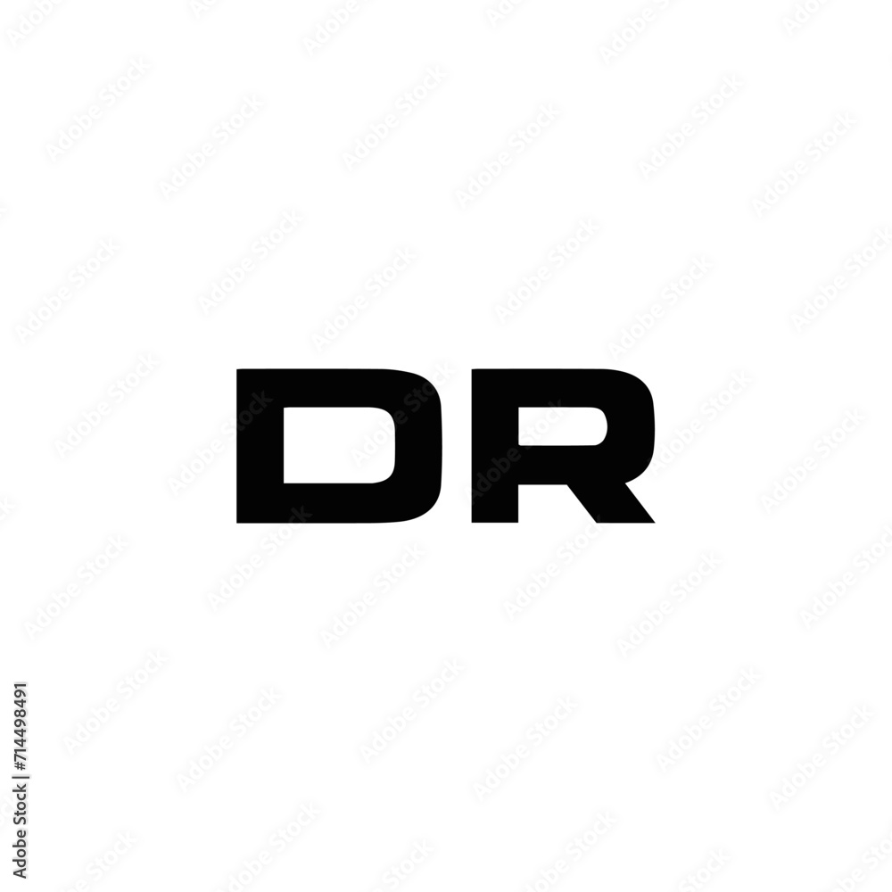DR logo. D R design. White DR letter. DR, D R letter logo design. Initial letter DR linked circle uppercase monogram logo. D R letter logo vector design. DR letter logo design five style.