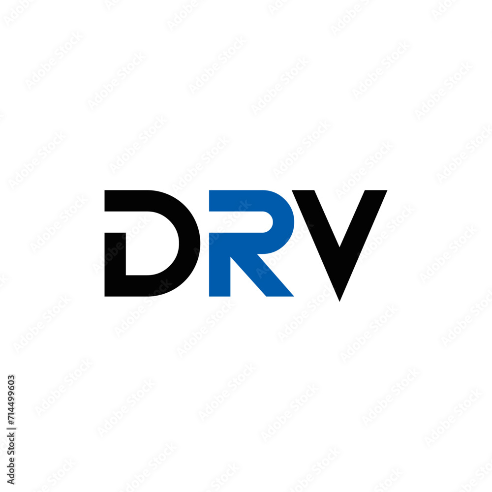 DRV logo. D R V design. White DRV letter. DRV, D R V letter logo design. Initial letter DRV linked circle uppercase monogram logo. D R V letter logo vector design. DRV letter logo design five style.