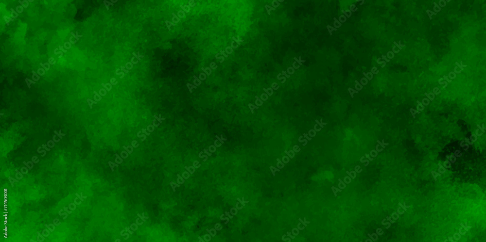 Abstract painted artistic grunge horizontal design with forest green, blackjack or for a pool. Seamless vector pattern.Green dark background, texture paper
