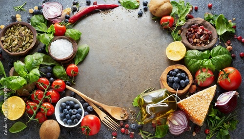 Savor the Goodness: A Wholesome Frame Featuring Healthy Foods