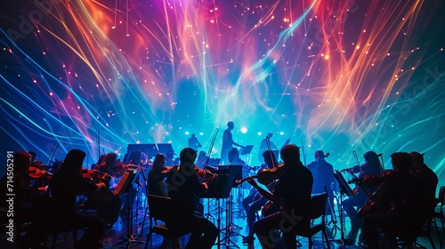 Celestial Symphony: Orchestra Conducting Fantasy with Dancing Auroras and Plasmas. A Spectacular Planetarium Soundtrack Release Concert, Bringing Soul-Shaking Waves of Live Art to Stellar Nurseries photo