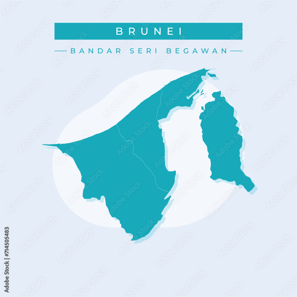 Vector illustration vector of Brunei map Asia