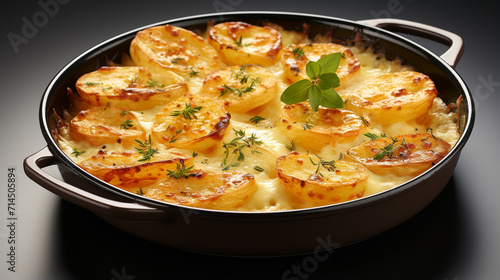 potatoes in a pan