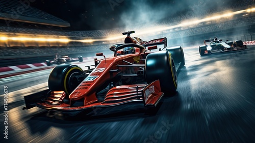 A Mesmerizing Display of Power and Speed in a Generic F1 Car with a Special Motion Effect © SazzadurRahaman