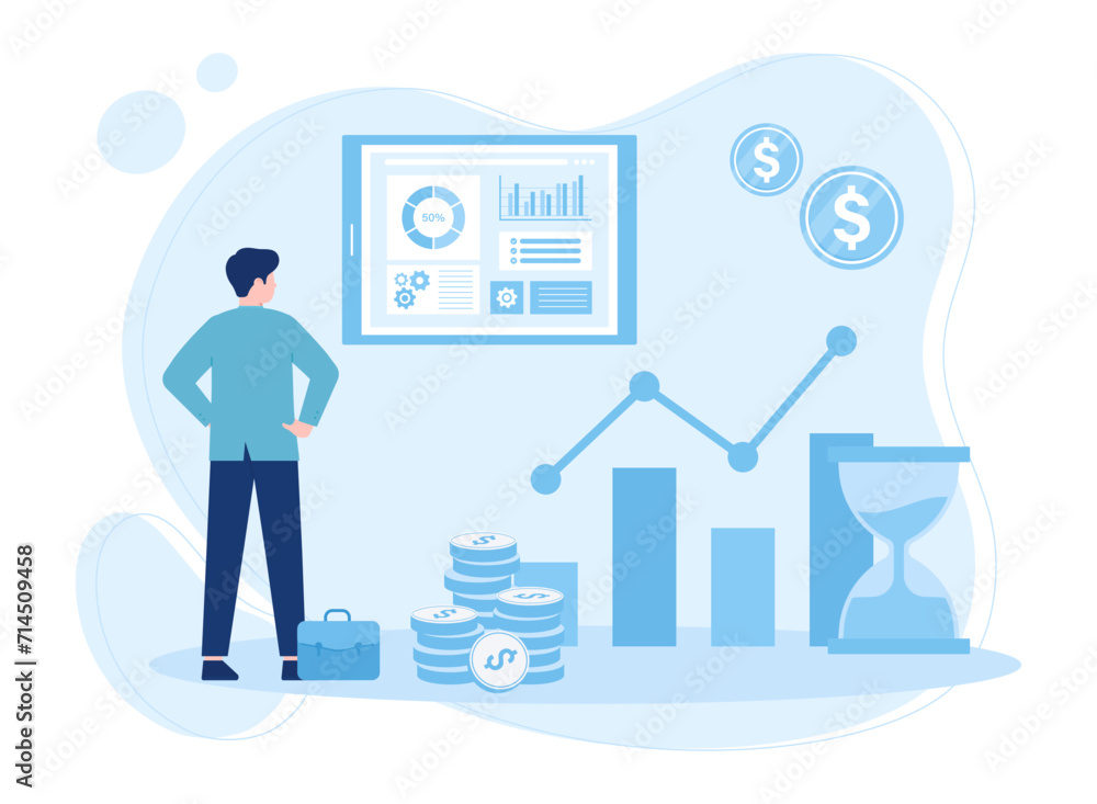 strategic business planning mission vision competitive intelligence goals philosophy brand success concept flat illustration strategic business planning mission vision competitive intelligence goals philosophy brand success concept flat illustration