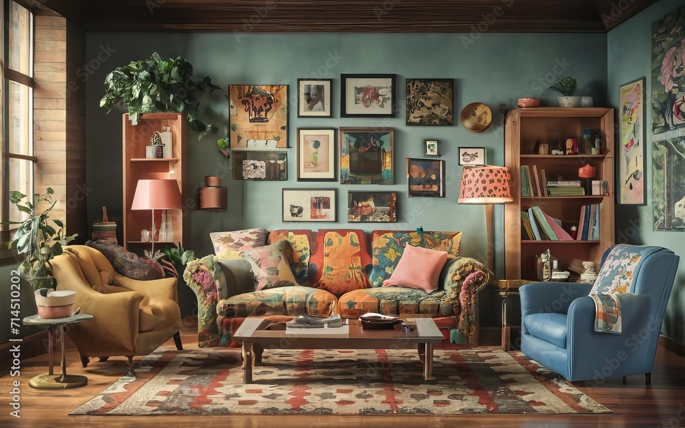 living room interior with art living room interior with art