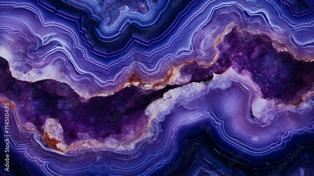 Purple agate background. Abstract background of natural mineral rock. - obrazy, fototapety, plakaty 