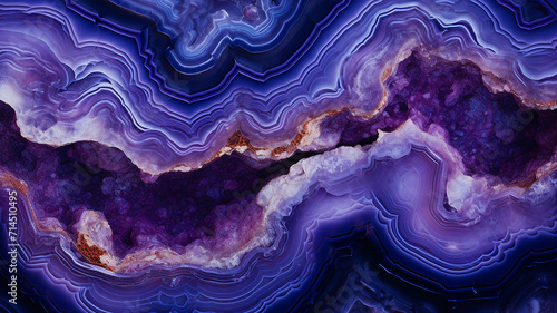 Purple agate background. Abstract background of natural mineral rock. photo