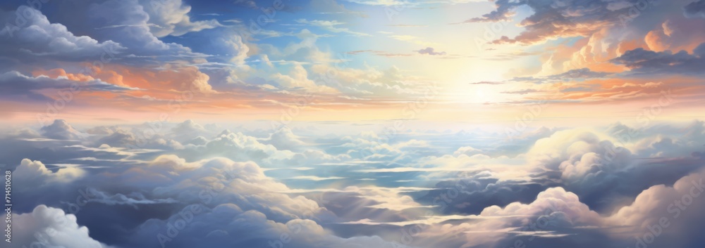 clouds in the sky with a sun shining on them clouds in the sky with a sun shining on them
