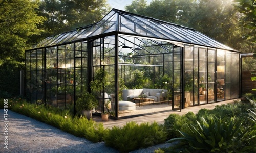 Le concept d'une maison 100% verte dans le cadre d'une rénovation pour améliorer le dpe.