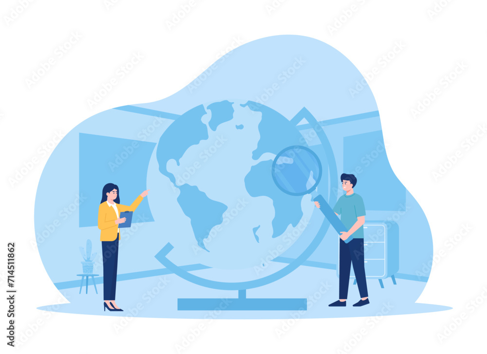franchise business scale concept business expansion ideas business growth and expand marketing concept flat illustration