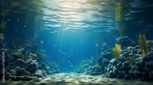 underwater underwater ocean sunbathing diving tropical underwater © olegganko