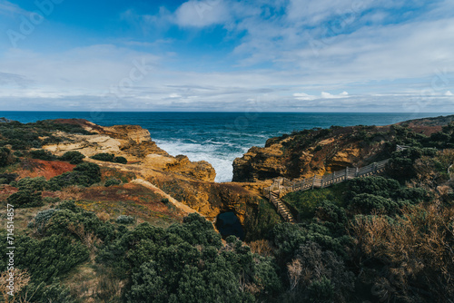 lookout along great ocean road 