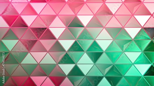 A grid of diamonds in shades of pink and green