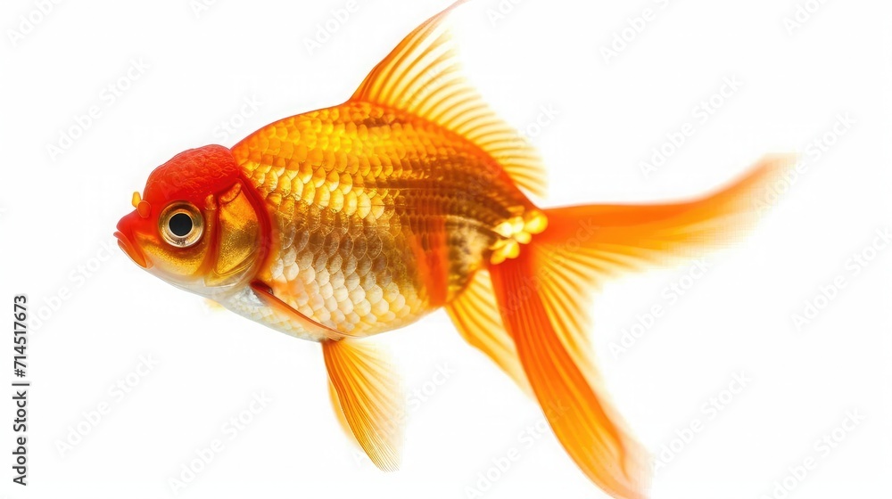 goldfish on isolated white background. goldfish on isolated white background.