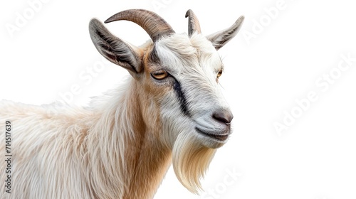 goat on isolated white background.