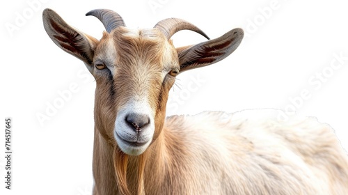 goat on isolated white background.