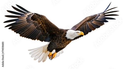 eagle on isolated white background.