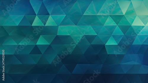 A geometric pattern of triangles in shades of blue and green creating a calming effect