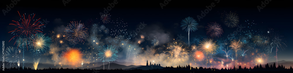 Holiday Fireworks: Night Lights Joy, created by AI Holiday Fireworks: Night Lights Joy, created by AI