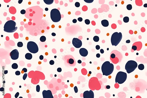 Hand-drawn bright artistic contemporary abstract print. Creative collage seamless pattern. Fashionable template for design Generative AI