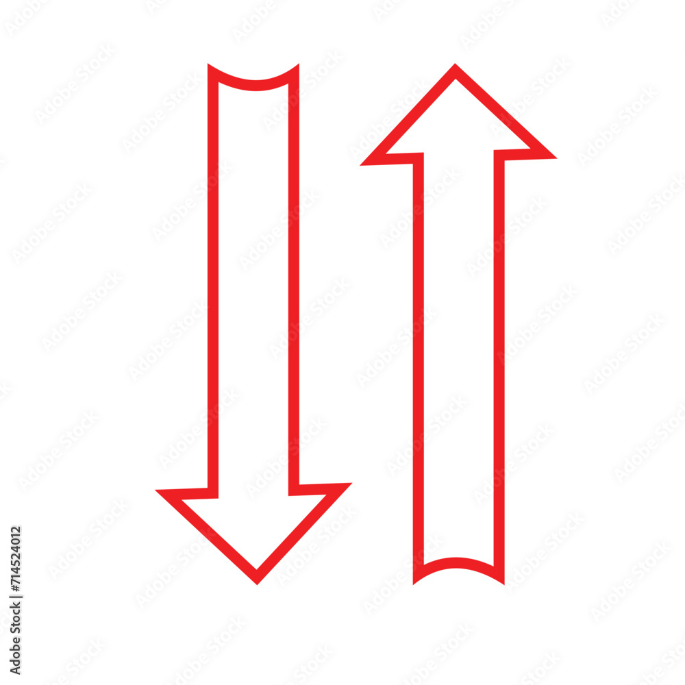 Up and down arrow flat style. Vector illustration icon isolated on white background 1 2 2 1 Up and down arrow flat style. Vector illustration icon isolated on white background 1 2 2 1