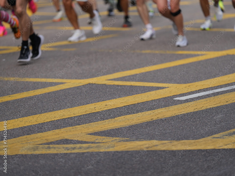 runners on the race runners on the race
