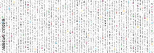 background with numbers in rhythmic dimensions.	
