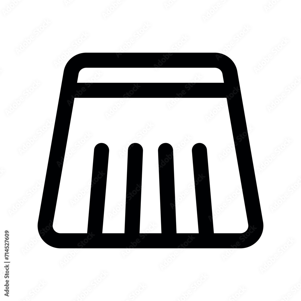 Illustration vector graphic icon of Short Skirt. Outline Style Icon. Clothes Themed Icon. Vector illustration isolated on white background. Perfect for website or application design. Illustration vector graphic icon of Short Skirt. Outline Style Icon. Clothes Themed Icon. Vector illustration isolated on white background. Perfect for website or application design.