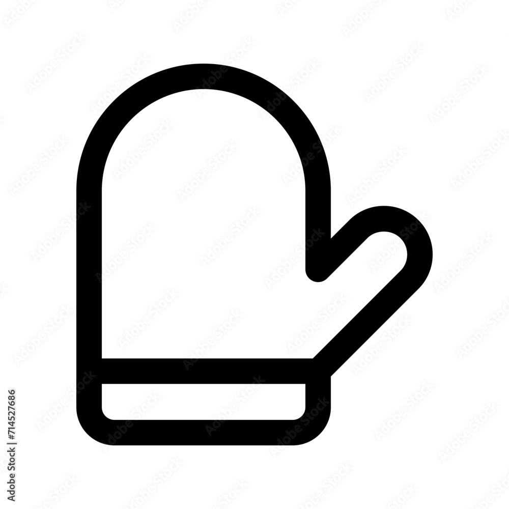 Illustration vector graphic icon of Winter Gloves. Outline Style Icon. Clothes Themed Icon. Vector illustration isolated on white background. Perfect for website or application design. Illustration vector graphic icon of Winter Gloves. Outline Style Icon. Clothes Themed Icon. Vector illustration isolated on white background. Perfect for website or application design.
