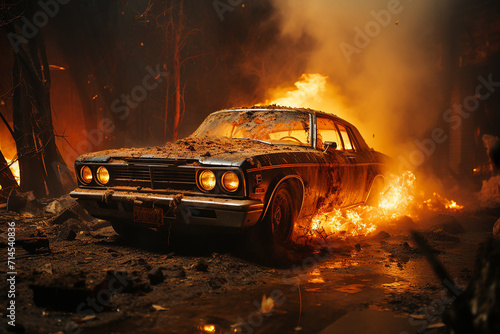 burning_car_8k