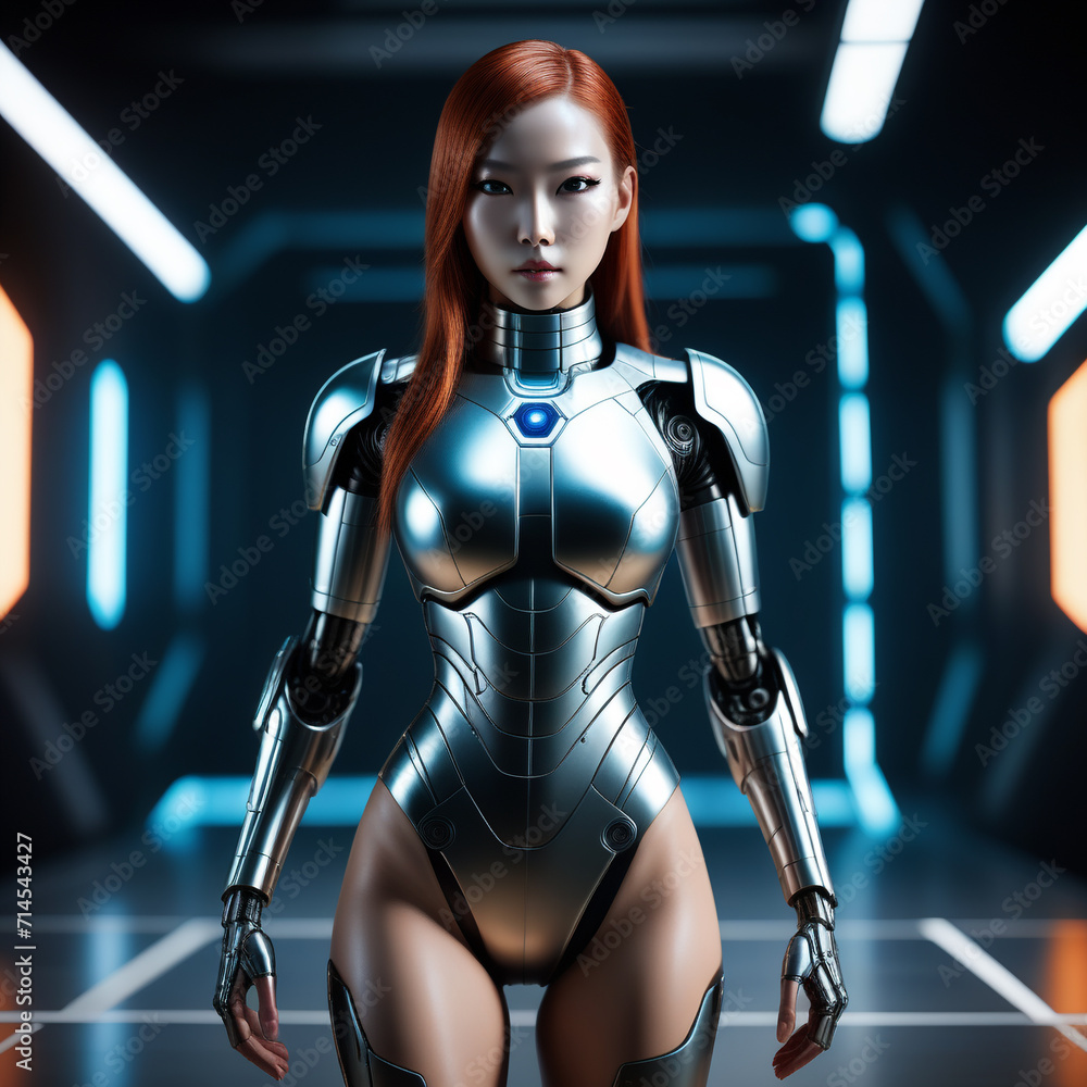 cyberpunk modern hot robot cyberpunk modern hot robot
