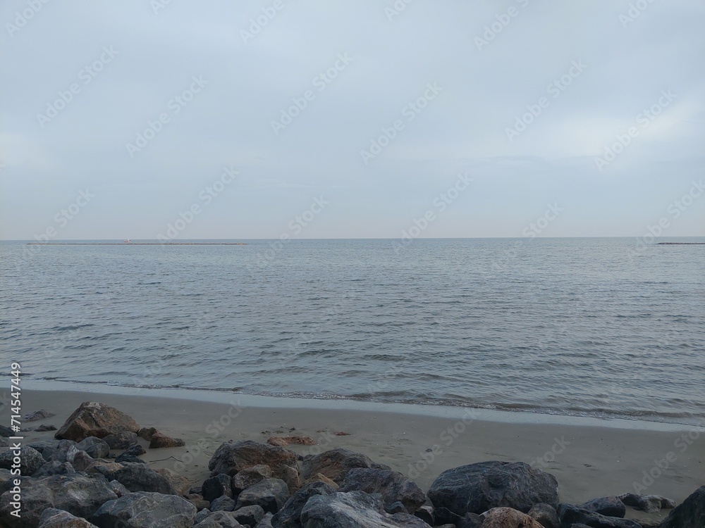Hua Hin Beach, beautiful sea view Prachuap Khiri Khan Province, Thailand Hua Hin Beach, beautiful sea view Prachuap Khiri Khan Province, Thailand