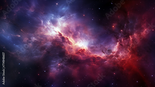 Stars, star birth, outer space purple nebula clouds, ai-generated © Sandeep
