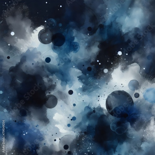 Abstract blue smoke on a white background. Blue smoke background Generative Ai 