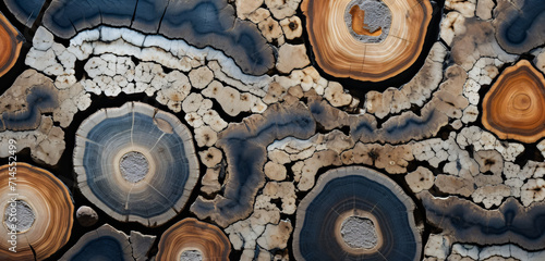 Wooden texture of a cut tree trunk. Abstract texture for website, business, print design template metallic metal paper pattern illustration.