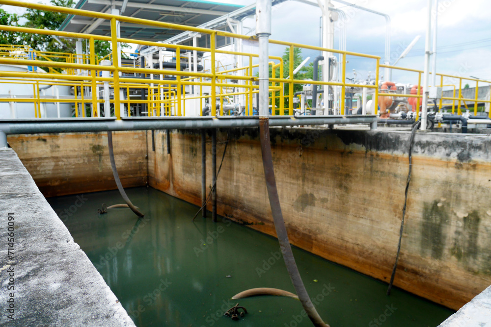 Pumps of air pumping station of wastewater treatment plant. Pumps of air pumping station of wastewater treatment plant.