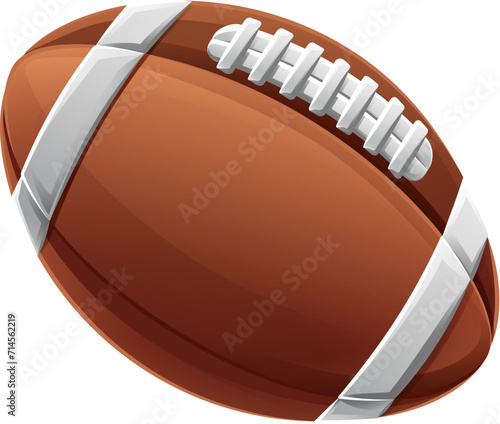 An American Football ball cartoon sports icon illustration