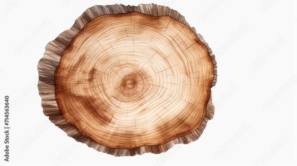 A wood themed clipart in a watercolor style, white background. A wood themed clipart in a watercolor style, white background.
