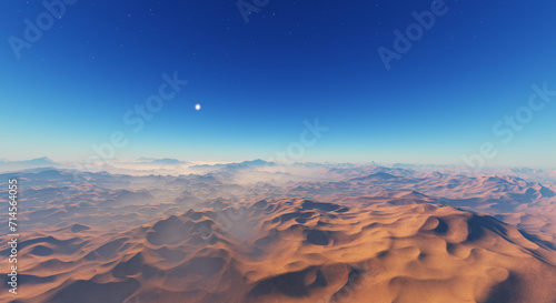 Fototapeta Naklejka Na Ścianę i Meble -  Alien desert planet