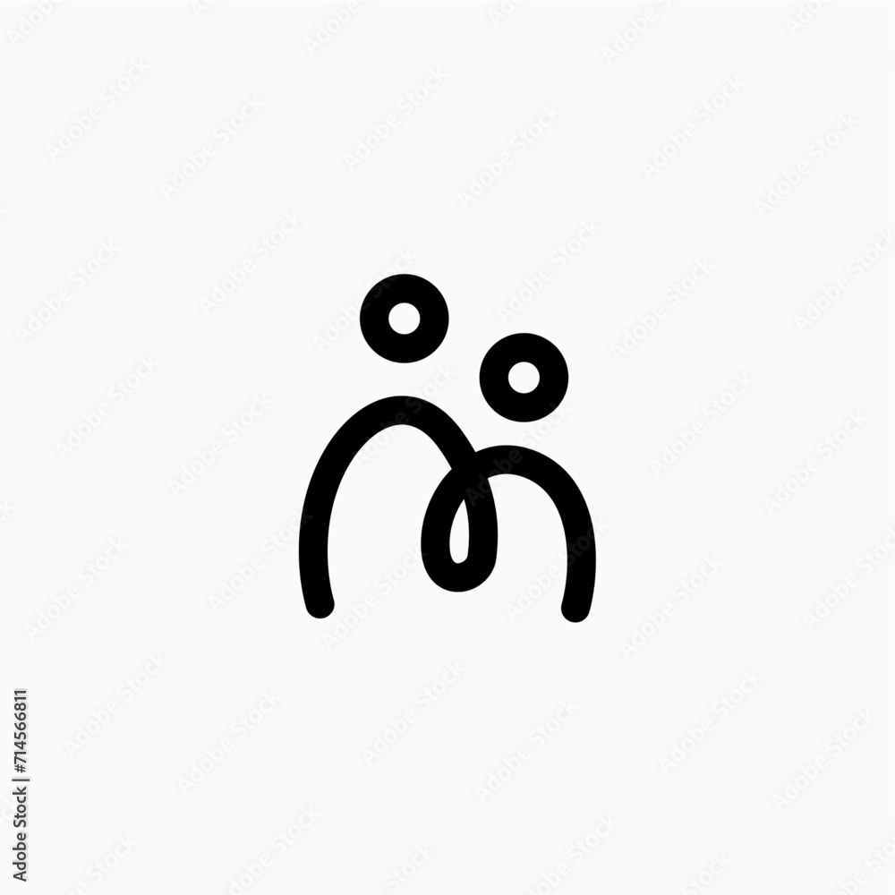 Parent adult child parenting father son mother daughter logo vector icon illustration Parent adult child parenting father son mother daughter logo vector icon illustration