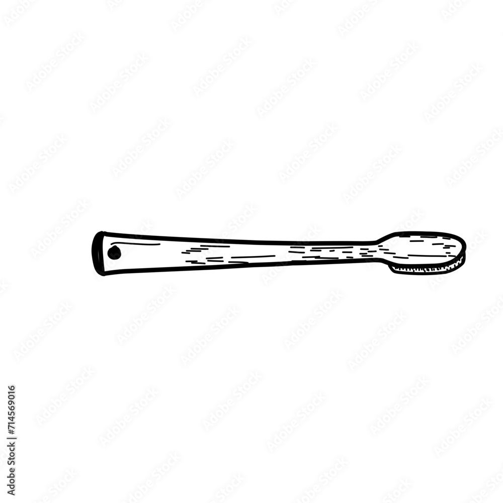 Hand Drawn Toothbrush Sketch Hand Drawn Toothbrush Sketch