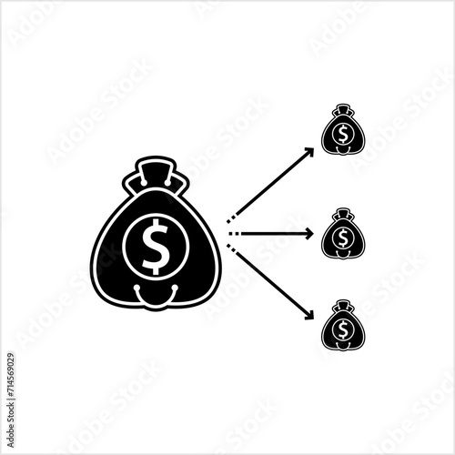 Easy Installment Icon, Easy Split Of Borrowed Money Paid In Small Parts In A Fixed Period Of Time