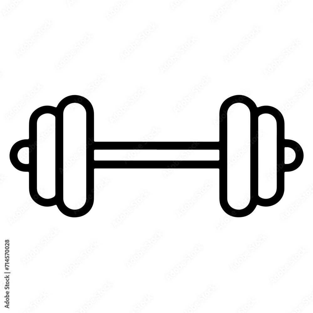Minimalistic Barbell with Weights Minimalistic Barbell with Weights
