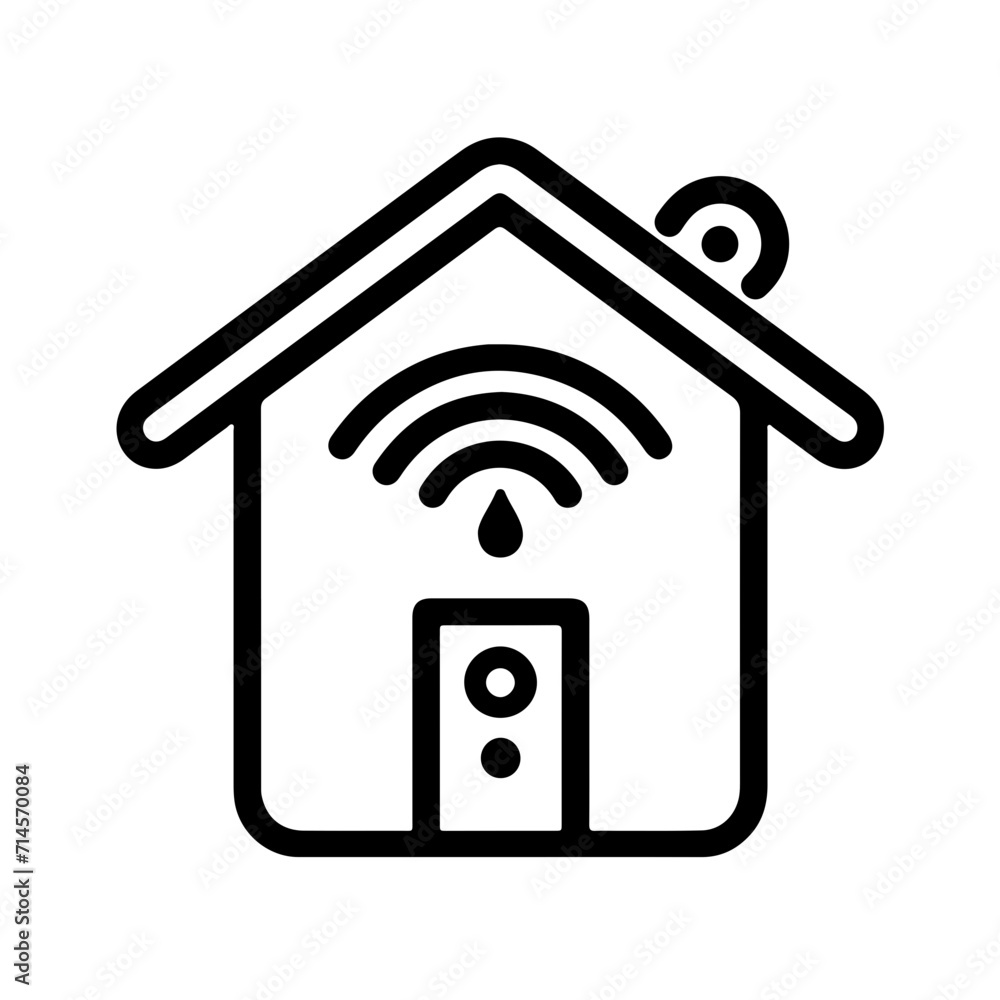 Minimalistic Smart Home Hub Icon Minimalistic Smart Home Hub Icon