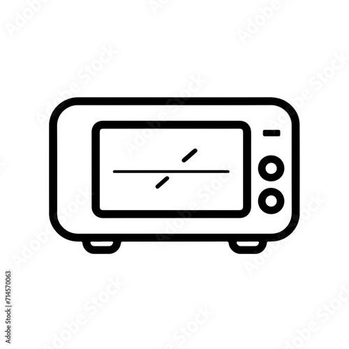 Black Line Microwave Oven