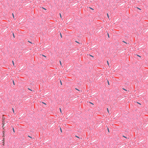 Seamless pattern with stylish detailed watercolor paisleys.
