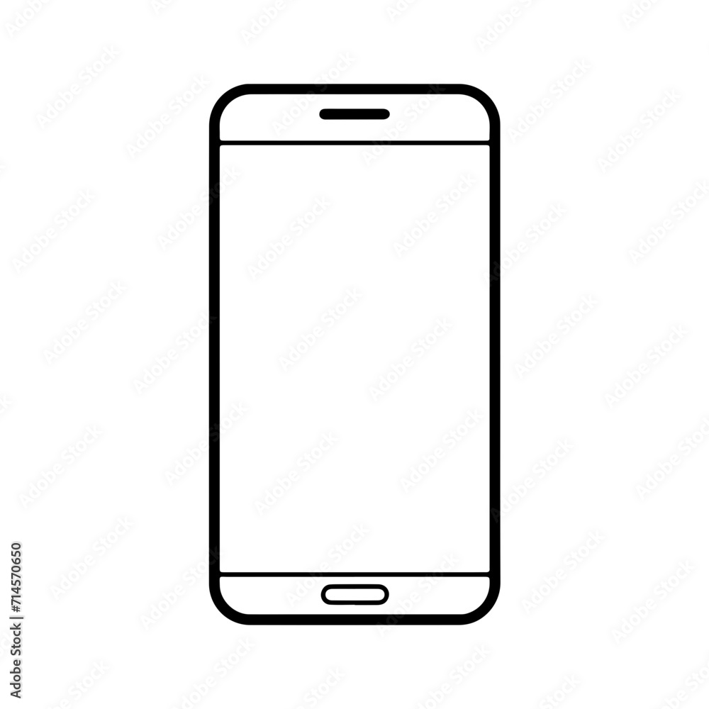 Minimalistic Smartphone Icon Minimalistic Smartphone Icon
