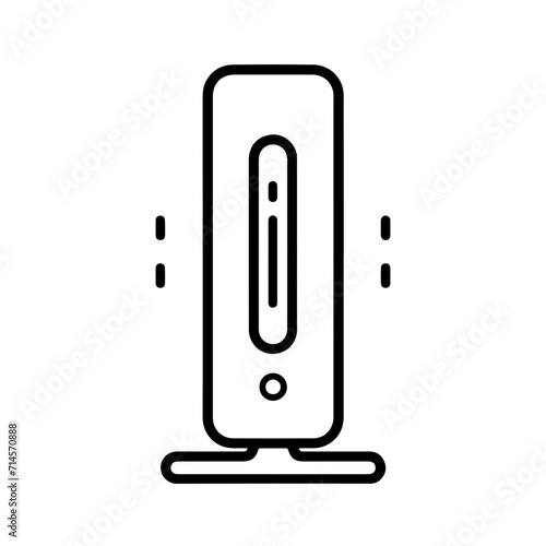 Minimalistic Black Line Air Purifier Icon